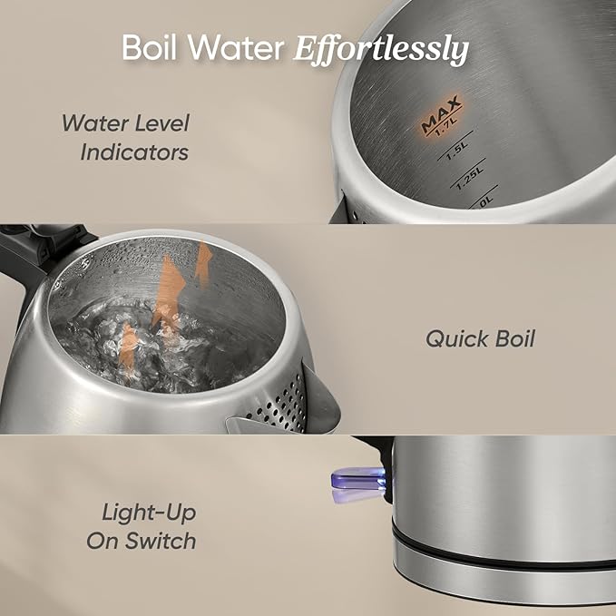 COSORI Electric Kettle, Plastic-Free Interior, 2 Lid Opening Angles, Automatic - Image 6