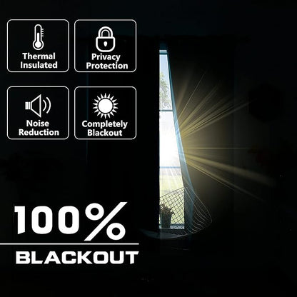 KOUFALL Black Curtains 96 Inches Long - Image 7