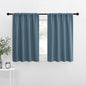 NICETOWN Kitchen Curtains, Smoky Blue, Short Blackout Curtains & Drapes by NICETOWN