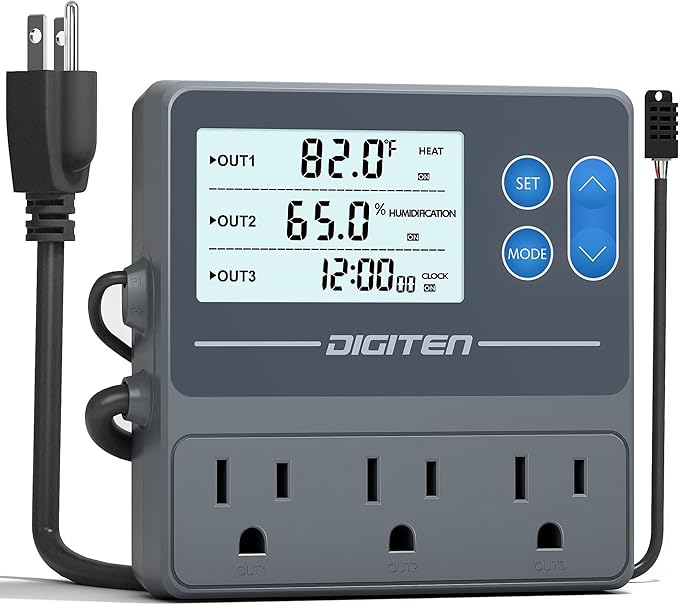 DIGITEN Reptile Temperature and Humidity Controller by DIGITEN