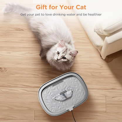Cat Water Fountain Stainless Steel: 3.2L/108oz Pet Foundatin Water Bowl - Image 7