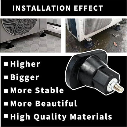 IFISHAR 4Pack Air Conditioner Shock Pad, Rubber Isolator Feet, Vibration - Image 4