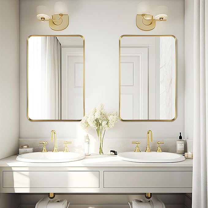 Fabuday Gold Mirror Bathroom Wall - Image 4