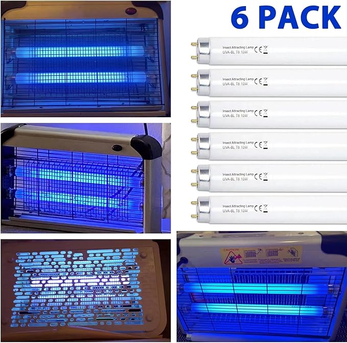 6 Pack T8F10W BL 10W Replacement Bulbs T8 10 Watts Fluorescent Tube - Image 4