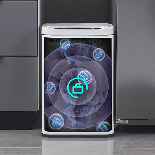 ELPHECO Stainless Steel Office Trash Can Motion Sensor Garbage Can Touchless - Image 8