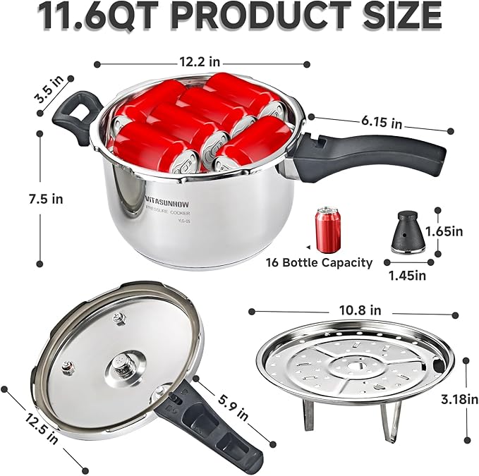 Stainless Steel Pressure Cooker - Image 5