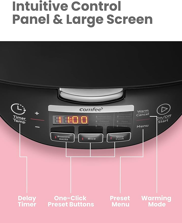 COMFEE' Rice Cooker, Japanese Large Rice Cooker - Image 4