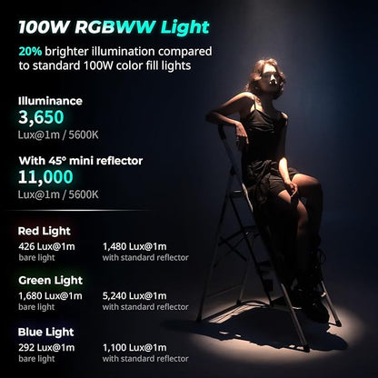 SmallRig RC 100C RGBWW LED Video Light, - Image 3