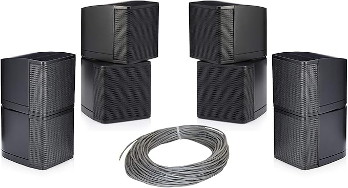 Pure Resonance Audio MC2.5B Mini Cube 2.5 inch Speaker Bundle by Pure+Resonance+Audio