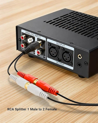 VCELINK RCA Splitter 1 Male to 2 Female Stereo Audio Cable, Car Radio, Digital - Image 7