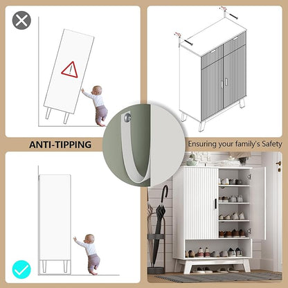 Shoe Cabinet Storage for Entryway - Image 6
