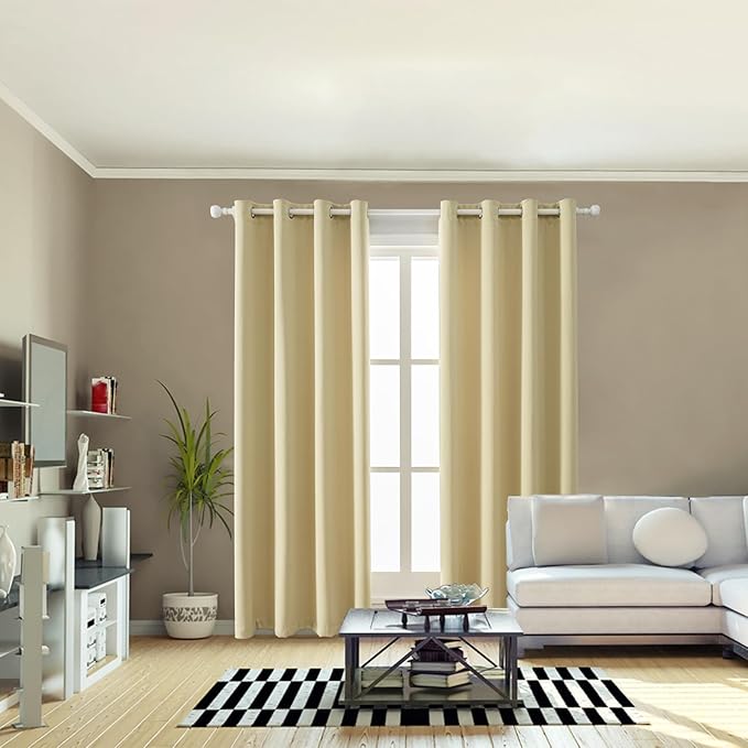 Anytime 100% Blackout Curtain 2 Panels Set, Thermal Insulated Window Drapes - Image 5