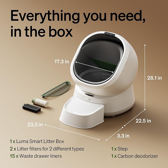 PETLIBRO Luma Automatic Cat Litter Box AI-Camera Waste Analysis, Auto - Image 7