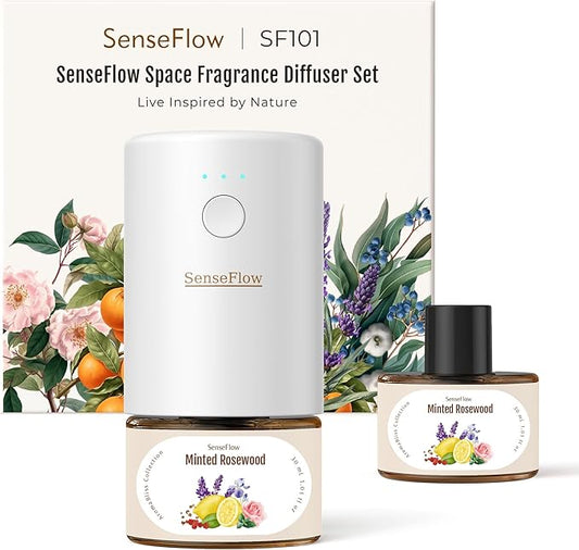 SF101 Pro Plug In Air Freshener, Waterless Essential Oil Diffuser, Non-Toxic by SenseFlow