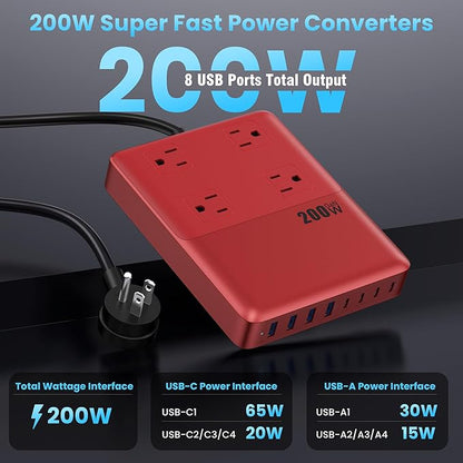 12-in-1 Charging Station USB C Power Strip - Image 3