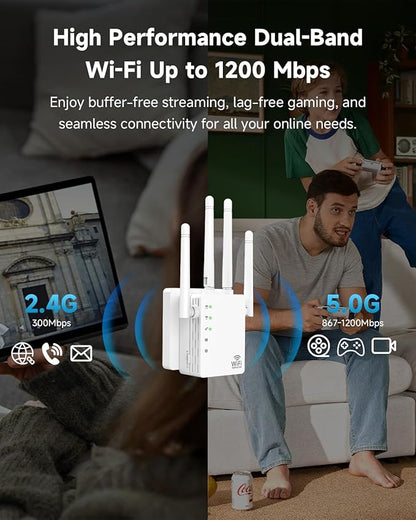 WiFi Extender, Dual Band WiFi Booster - Image 5
