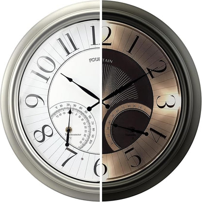 FOUNTAIN DESIGNS 18" Illuminated in/Outdoor Clock by FountainDesigns
