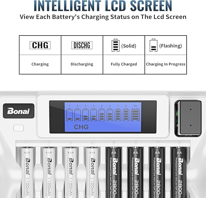 BONAI Rechargeable AAA Batteries - Image 4