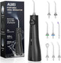 AUIEI Water Flosser Pick for Teeth & Braces, 300ML Cordless Power Dental by AUIEI