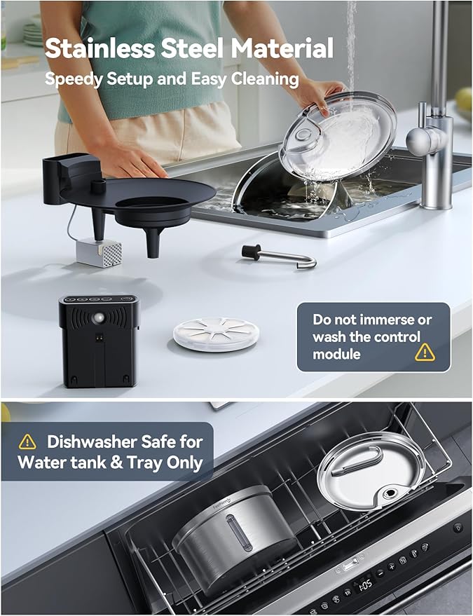 Wireless Cat Water Fountain FEELNEEDY Stainless Steel Automatic Pet Water - Image 8