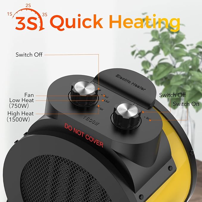 1500W Electric Space Heater - Image 2