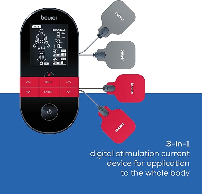 Beurer EM59 Digital 3-in-1 TENS Unit, EMS & Heat Therapy - Image 3