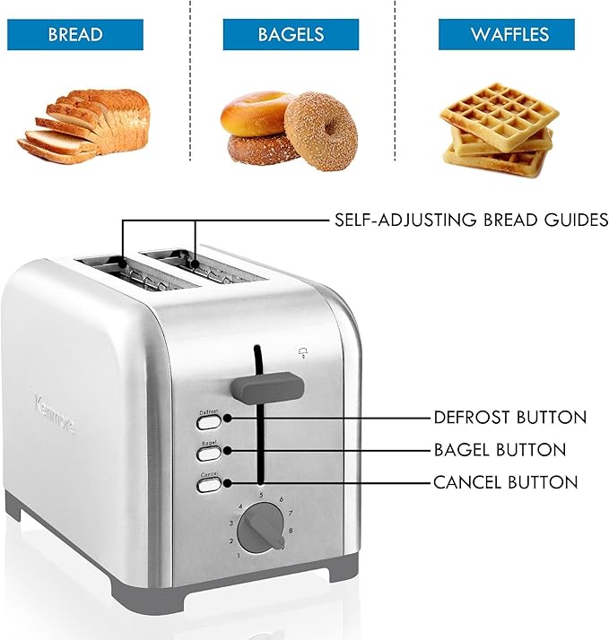 Kenmore 40606 2-Slice Toaster in Stainless Steel - Image 5