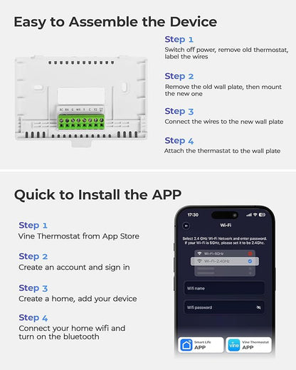 Vine Smart Thermostat for House - Image 6