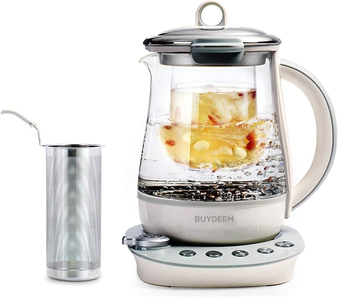 BUYDEEM K2683 Health-Care Beverage Tea Maker and Kettle, 9-in-1 Programmable by BUYDEEM