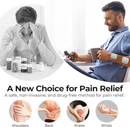 AUVON Rechargeable Digital TENS Unit Muscle Stimulator - Image 2