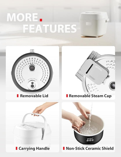 TOSHIBA OriginTaste Rice Cooker 5.5-Cup Uncooked, Fuzzy Logic, 15-in-1 Functions - Image 9