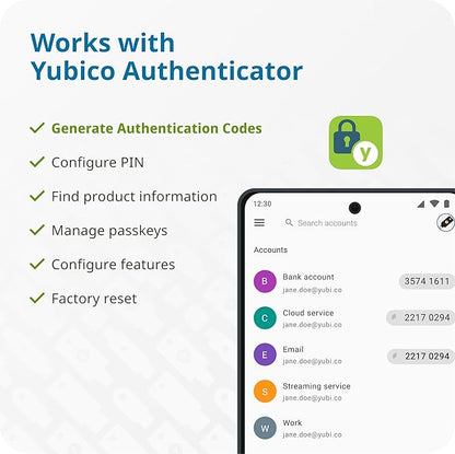 Yubico - YubiKey 5 NFC - Multi-Factor authentication Security Key and passkey - Image 8