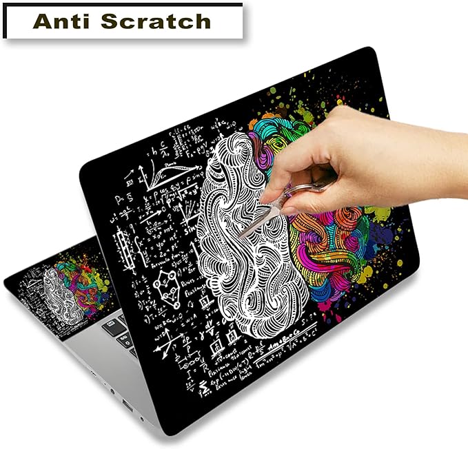 Laptop Skin Sticker Decal, Decorative Waterproof, Left & Right Brain - Image 2