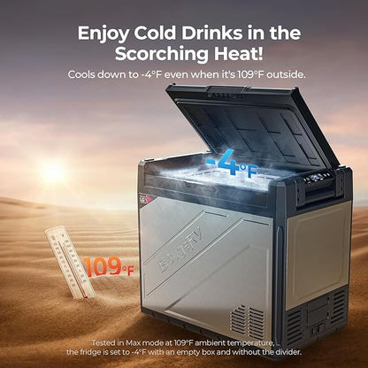BougeRV 12 Volt Portable Refrigerator, 81 Quart Rocky V2.0 Dual Zone Car Fridge - Image 3