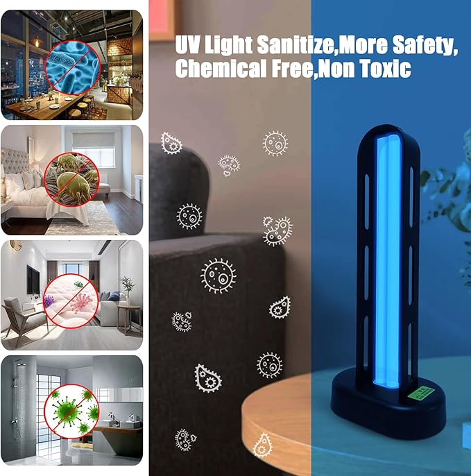 BAIMNOCM UV-C Lamp for Dust Mite 38 Watt 2 Pack, UVC Germicidal Lamp - Image 6