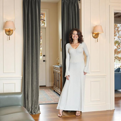Lazzzy Velvet Blackout Extra Long Curtains Thermal Insulated Room Window Drapes - Image 7
