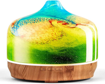 Porseme 500ml Glass Essential Oil Diffuser Aromatherapy Ultrasonic Cool Mist by Porseme