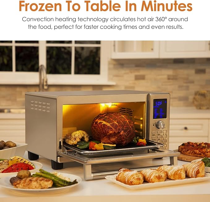 Nuwave Bravo Air Fryer Convection Oven Countertop, 100-in-1 Smart Grill Combo - Image 5