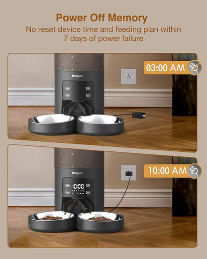 Automatic Cat Feeders for 2 Cats - 6L Food Dispenser - Image 6