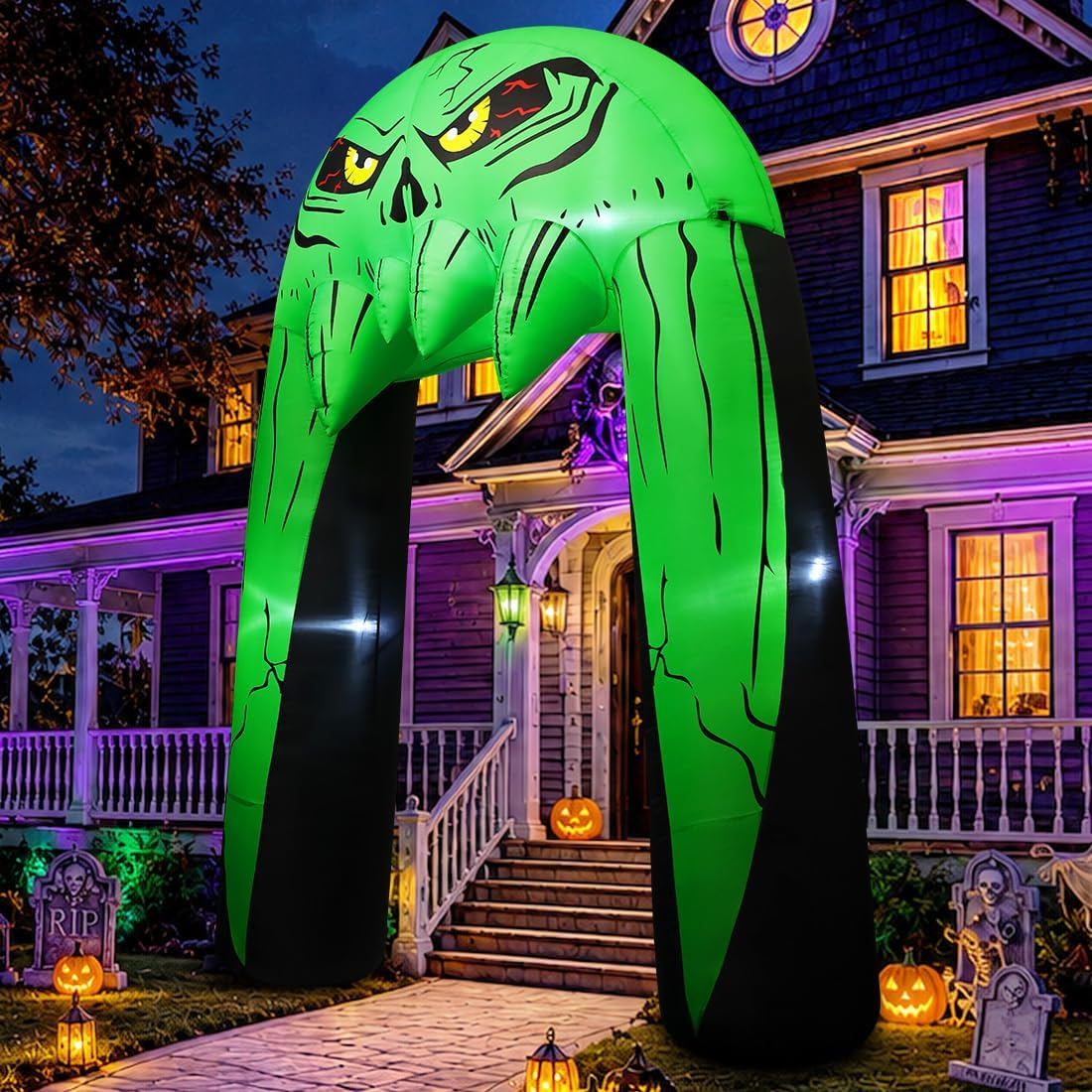 COMIN 10 FT Halloween Inflatables Archway Outdoor Decorations Blow Up Yard Mo...