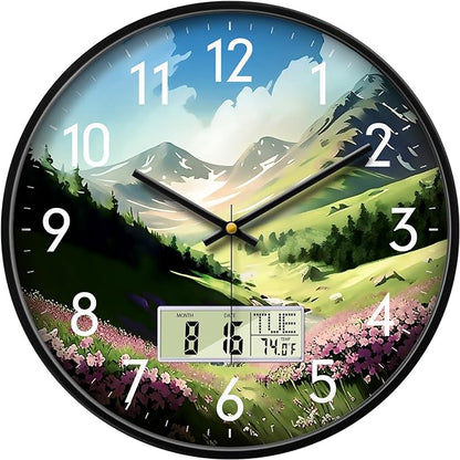 SCOAGE Digital Large Display Silent Wall Clock by SCOAGE