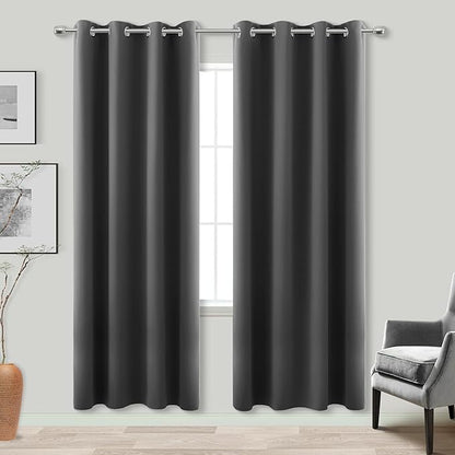 KOUFALL 78 Inch Long Closet Curtain 2 Panels, Insulated Thermal Closet Door by KOUFALL