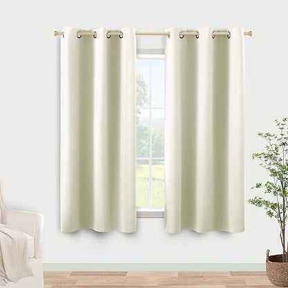 KOUFALL Short Curtains 45 Inch RV Camper Small Window Curtains, 2 Panels Set by KOUFALL