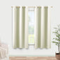 KOUFALL Cream Black Out Curtains 54 Inch Long by KOUFALL
