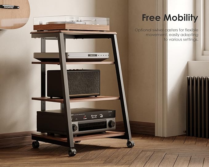 FITUEYES Design 4-Tier AV Media Stand Corner Shelf - Image 6