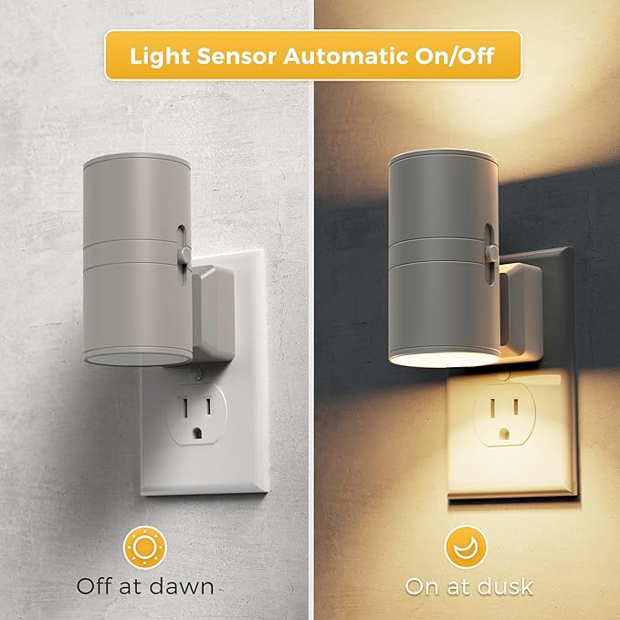 L LOHAS LED Night Light Plug in, 2 Pack, Night Lights Plug into Wall, Light - Image 3