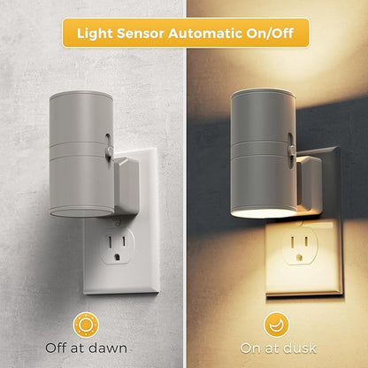 L LOHAS LED Night Light Plug in, 2 Pack, Night Lights Plug into Wall, Light - Image 3