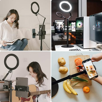 viozon 3-in-1 Selfie Desktop Live Stand, Height Adjustable/Overhead, Compatible - Image 2