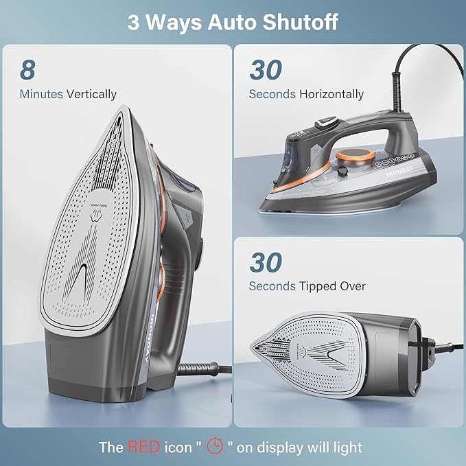 IRONDAY Steam Iron for Clothes - Image 5