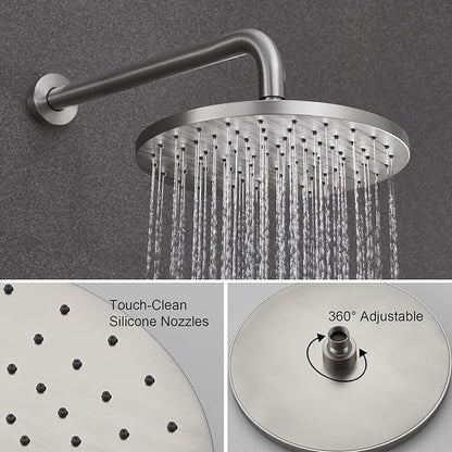 Iriber Shower System Wall Mounted Shower Faucet Mixer Set - Image 3